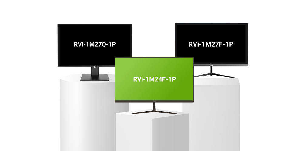 Новые мониторы 1-й серии для систем видеонаблюдения от RVI