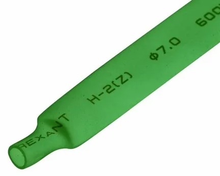 Трубка термоусаживаемая ТУТнг-LS (2:1)-8/4 зеленая REXANT Фото