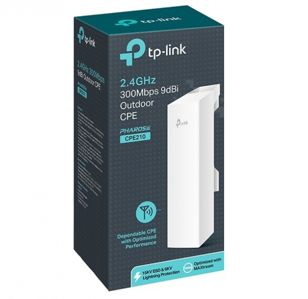 TP-LINK CPE210 2,4 ГГц 300 Мбит/с 9 дБи Наружная точка доступа Wi-Fi Фото