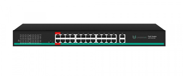 UB-SW-24F2G-300 Pro Неуправляемый коммутатор Unibrave с поддержкой PoE на 24 порта Фото