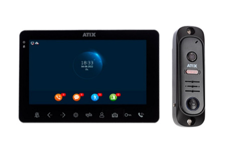 AT-I-K711C/T Black Комплект: видеодомофон СVBS и видеопанель СVBS Фото