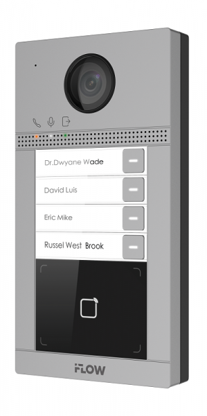 F-VI-1406ISMCWE1 2Мп IP вызывная панель на четырех абонентов с ИК-подсветкой и Wi-Fi Фото