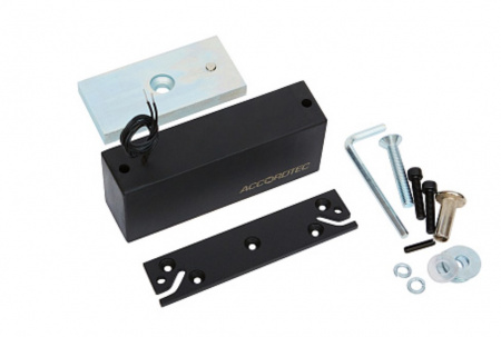 ML-300П Электромагнитный влагозащищенный замок с планкой, цвет черный Фото