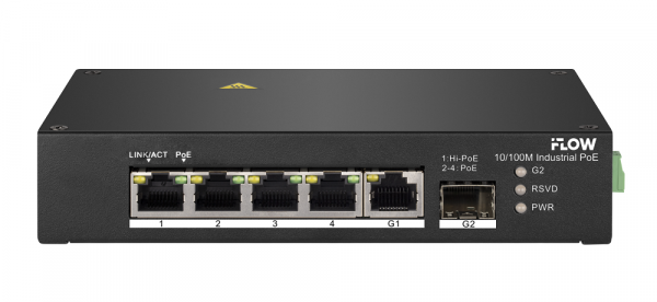 F-SW-IU406HPOE Неуправляемый промышленный PoE-коммутатор L2 Фото F-SW-IU406HPOE Неуправляемый промышленный PoE-коммутатор L2 Фото