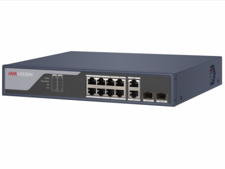 DS-3E1310P-SI Интеллектуальный управляемый коммутатор с 8 PoE-портами Фото
