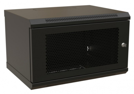 WR-TW-0666-SD-RAL9004 Шкаф настенный 19-дюймовый (19