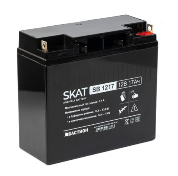 SKAT SB 1217 Аккумулятор свинцово-кислотный Фото SKAT SB 1217 Аккумулятор свинцово-кислотный Фото