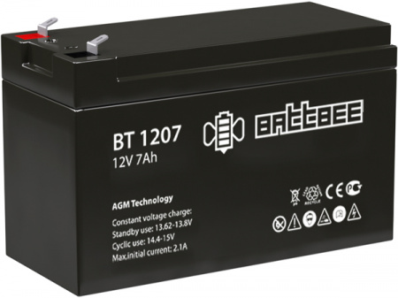 Battbee BT 1207 (12V/7Ah) Аккумуляторная батарея Фото