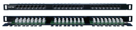 Hyperline PPHD-19-24-8P8C-C5E-110D Патч-панель высокой плотности 19