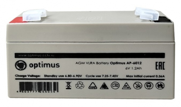 Аккумуляторная батарея Optimus AP-6012 Фото Аккумуляторная батарея Optimus AP-6012 Фото