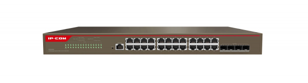 G5328X Управляемый L3 коммутатор IP-COM с 24 Ethernet портами 10/100/1000 Мбит/с, 4 SFP+ 10000 Мбит/с Фото