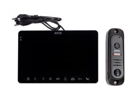 AT-I-K711C/T Black Комплект: видеодомофон СVBS и видеопанель СVBS Фото