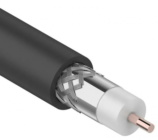 Кабель коаксиальный магистральный REXANT RG-11U, 75 Ом, CCS/Al/Al, 83%, бухта 305 м, черный OUTDOOR Фото Кабель коаксиальный магистральный REXANT RG-11U, 75 Ом, CCS/Al/Al, 83%, бухта 305 м, черный OUTDOOR Фото