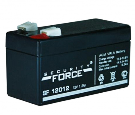 1,2 А/ч (SF 12012) Аккумулятор SF 12012, стационарный свинцово-кислотный, 1,2 Ач Фото