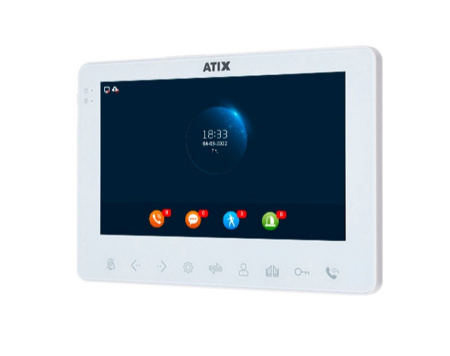 AT-I-K711F/T White Комплект: видеодомофон FHD и видеопанель FHD Фото