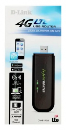 D-Link DWR-910 Беспроводной компактный маршрутизатор с поддержкой 4G LTE Фото