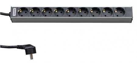Hyperline SHT19-9SH-2.5EU Блок розеток для 19 Hyperline SHT19-9SH-2.5EU Блок розеток для 19