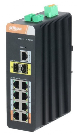 DH-PFS4210-8GT-DP 8-портовый гигабитный управляемый коммутатор с PoE Фото