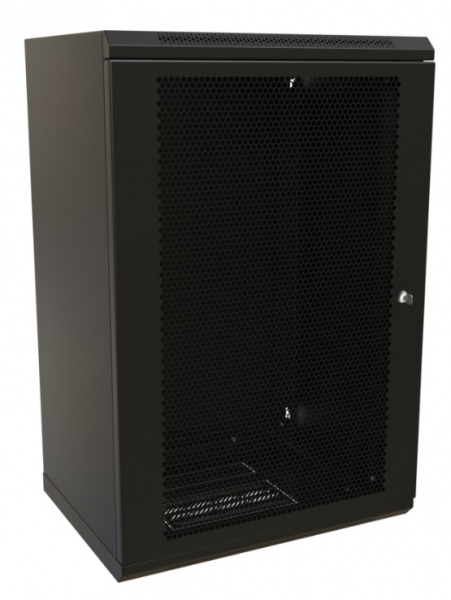 WR-TW-2245-SD-RAL9004 Шкаф настенный 19-дюймовый (19