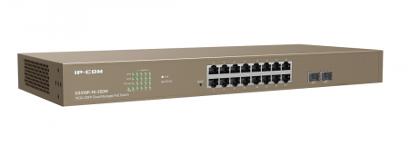 G3318P-16-250W Управляемый L2 PoE коммутатор IP-COM c 16 портами PoЕ 10/100/1000 Мбит/с, 2 SFP 100/1000 Мбит/с Фото