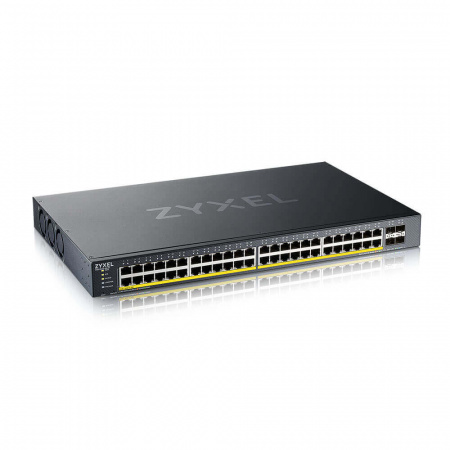 XGS1935-52HP, 52 Port Smart Managed PoE Switch, 48x Gigabit PoE and 4x 10G SFP+, hybrid mode, standa 48-портовый гигабитный Smart L3 Lite PoE коммутатор с 4 аплинками 10G Фото