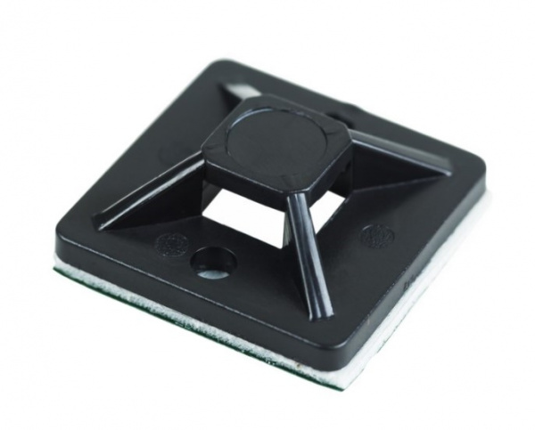 Площадка самоклеящаяся REXANT 20х20 мм, черная, упаковка 100 шт. Фото