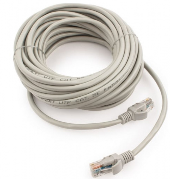 Патч-корд медный UTP Cablexpert PP10-10M кат.5e, 10м, литой, многожильный (серый) Фото