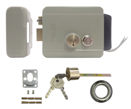 ST-EL-03(N/2C/B/PS)(СЕРЫЙ) Замок электромеханический Фото