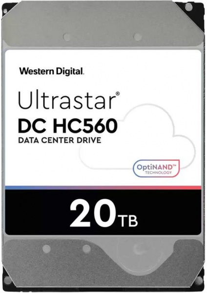 Жесткий диск 20ТБ WD HDD WD SAS Server 20Tb Ultrastar DC HC560 7200 12Gb/s 512MB Фото