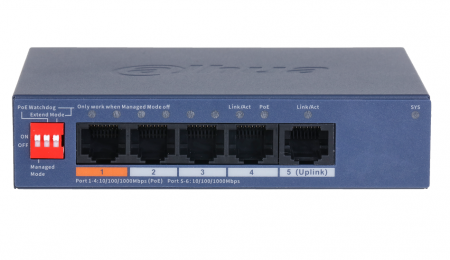 DH-CS4005-4GT-60 4-портовый гигабитный PoE коммутатор с функцией облачного управления Фото