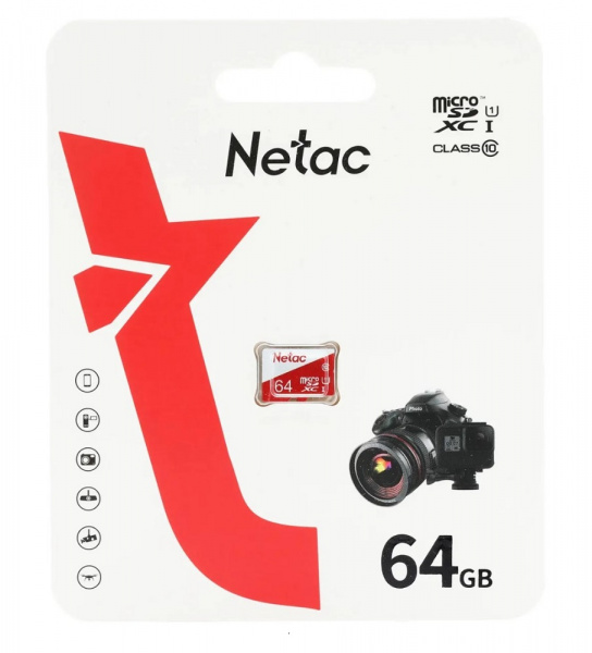 Карта памяти Netac P500 ECO microSDXC 64 ГБ Фото