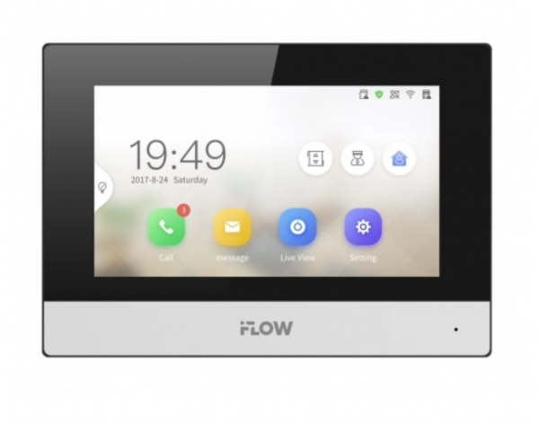 F-VI-3442HPE1 7“ гибридный IP видеодомофон Фото