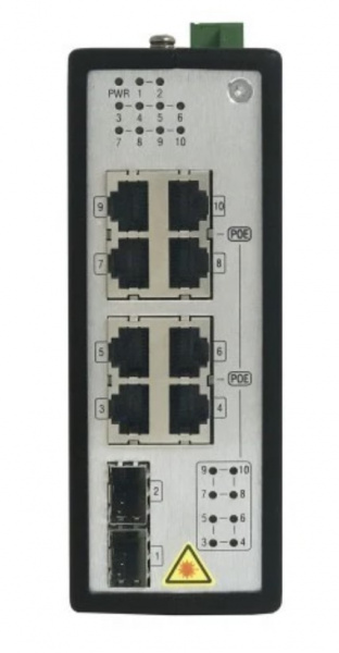 DS-3T0510P 8-портовый гигабитный неуправляемый промышленный коммутатор POE Фото