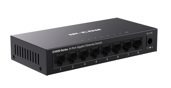G1008M Неуправляемый 8-портовый гигабитный коммутатор Ethernet IP-COM (8 портов RJ45 10/100/1000 Мбит/с) Фото