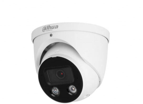 DH-IPC-HDW3449HP-AS-PV-0360B-S5 Уличная купольная IP-видеокамера Full-color с ИИ и активным сдерживанием 4Мп (3.6мм) Фото