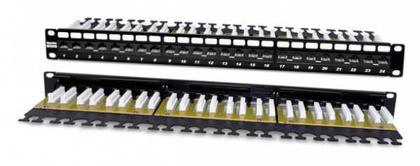 Hyperline PP2-19-24-8P8C-C6A-110D Патч-панель 19