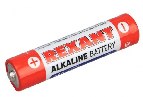 Батарейка алкалиновая AAA/LR03 1,5V 24 шт. (мизинчик) блистер REXANT Фото Батарейка алкалиновая AAA/LR03 1,5V 24 шт. (мизинчик) блистер REXANT Фото
