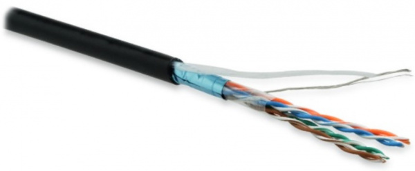 Hyperline FUTP4-C5E-P26-IN-LSZH-BK-100 (100 м) Кабель витая пара, экранированная F/UTP, категория 5e Фото Hyperline FUTP4-C5E-P26-IN-LSZH-BK-100 (100 м) Кабель витая пара, экранированная F/UTP, категория 5e Фото