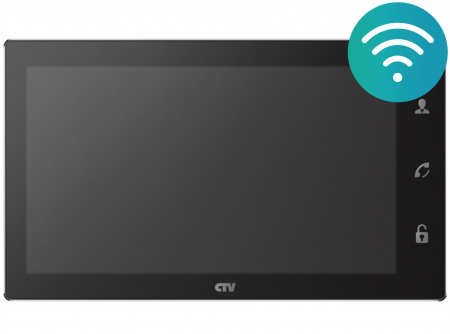 CTV-M4102FHD B (черный) Монитор видеодомофона со встроенным регистратором Фото