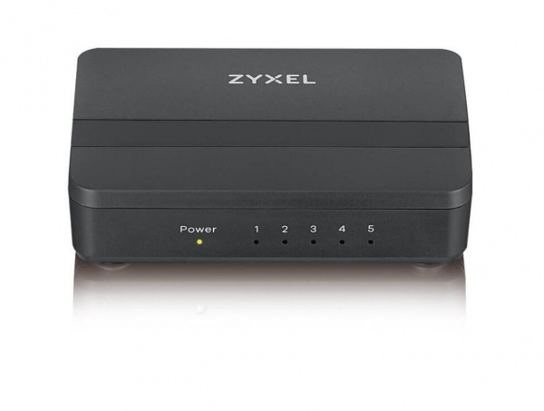 Коммутатор Zyxel GS-105S v2, 5 портов 1000 Мбит/с, настольный, c приоритетными портами Фото