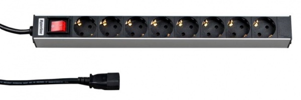 Hyperline SHT19-8SH-S-2.5IEC Блок розеток для 19 Hyperline SHT19-8SH-S-2.5IEC Блок розеток для 19
