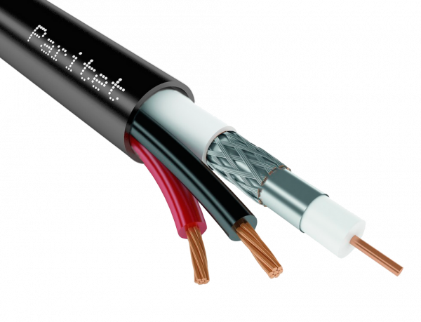 Кабель комбинированный (Паритет) КВК-П-2э 2х0,75 для систем видеонаблюдения Фото