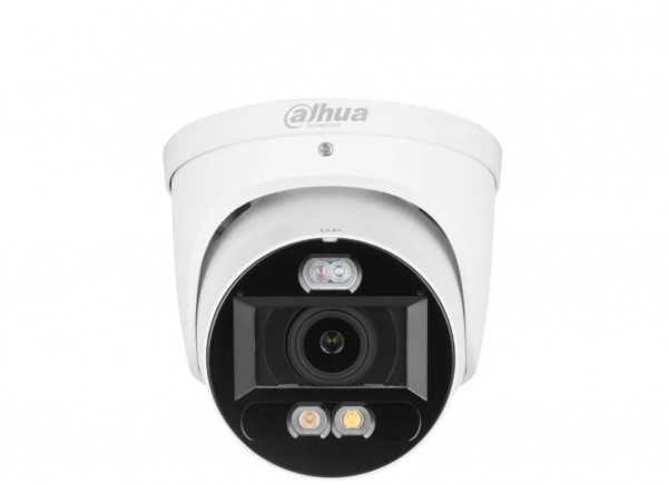 DH-IPC-HDW3449HP-ZAS-PV-S5 Уличная купольная IP-видеокамера Full-color с ИИ и активным сдерживанием 4Мп (2.7~13,5мм) Фото