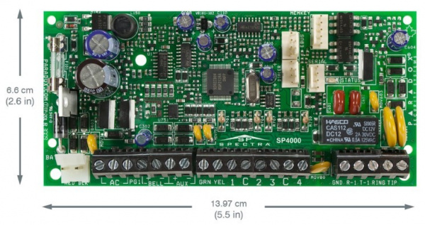 Контрольная панель от 4 до 32 зон, 4 зоны на плате, 2 подсистемы Фото