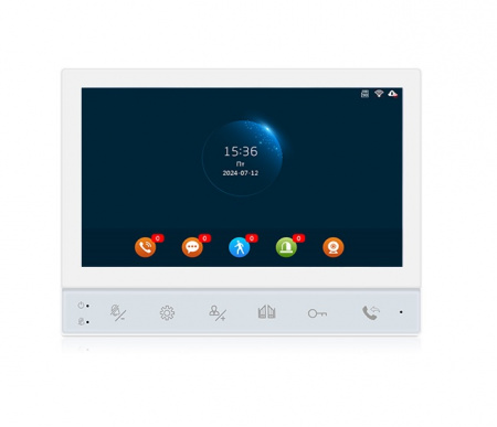 AT-I-M741F/TW White Цветной аналоговый WIFI домофон FHD Фото