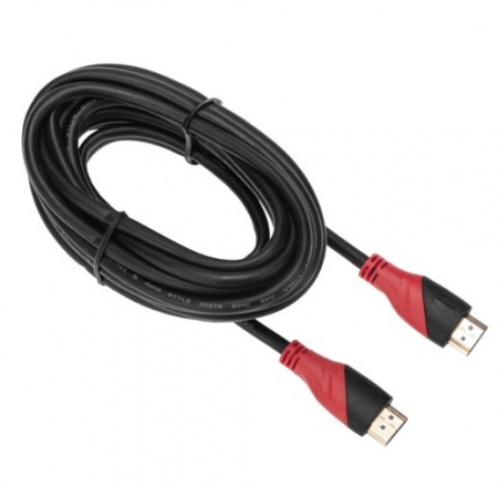 Шнур HDMI - HDMI с фильтрами, длина 5 метров (GOLD) (PVC пакет) REXANT Фото