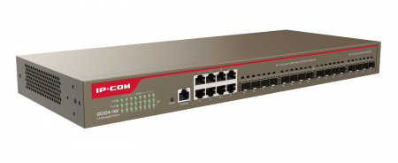 G5324-16F Управляемый L3 коммутатор IP-COM с 8 Ethernet портами 10/100/1000 Мбит/с, 16 SFP 1000 Мбит/с Фото