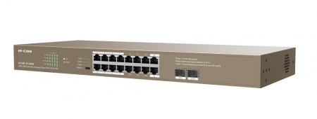 G1118P-16-250W Неуправляемый L2 PoE коммутатор IP-COM,16 портов PoE 100/1000 Мбит/с, 2 SFP 1000 Mбит/с  Фото