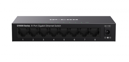 G1008M Неуправляемый 8-портовый гигабитный коммутатор Ethernet IP-COM (8 портов RJ45 10/100/1000 Мбит/с) Фото