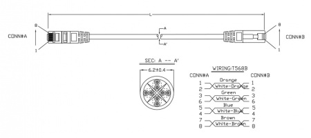 Hyperline PC-LPM-UTP-RJ45-RJ45-C6-5M-LSZH-GY Патч-корд U/UTP, Cat.6, LSZH, 5 м, серый Фото